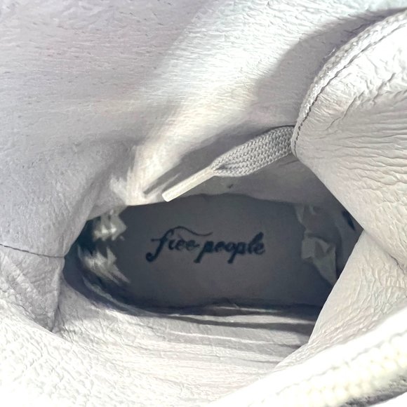 Free People Camp Out Canvas Lace Up Boots Size 39 - Picture 10 of 15